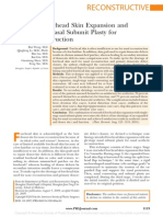 1119-1128 Extended Forehead Skin Expansion and Single-Stage Nasal Subunit Plasty for Nasal Reconstructi