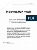 The Development of People Living With HIV/AIDS After Receiving ARV Therapy