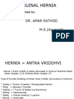 Inguinal Hernia: Dr. Amar Rathod M.S. (Ayurved)
