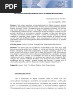 Em busca do direito de justiça nos crimes do Regime Militar do Brasil