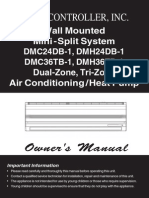 HEAT CONTROLLER Wall Mounted Mini - Split System DMC24DB-1, DMH24DB-1 DMC36TB-1, DMH36TB-1 Dual-Zone, Tri-Zone Air Conditioning / Heat Pump