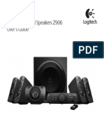 Manual Logitech Speaker System Z906