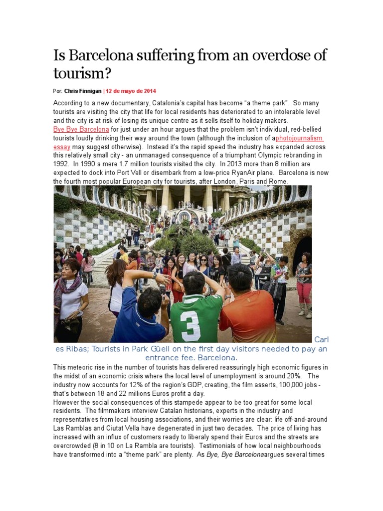 Barcelona's Tourism Overload Debate | PDF | Barcelona | Tourism