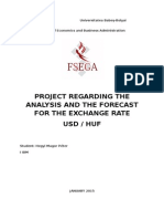 Analysis and The Forecast For The Exchange Rate