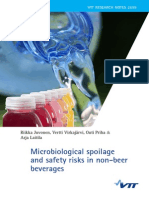 Microbiological Spoilage and Safety Risk Beverage