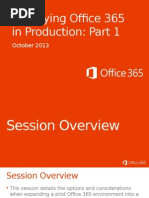 Deploying Office 365 in Production - Part 1