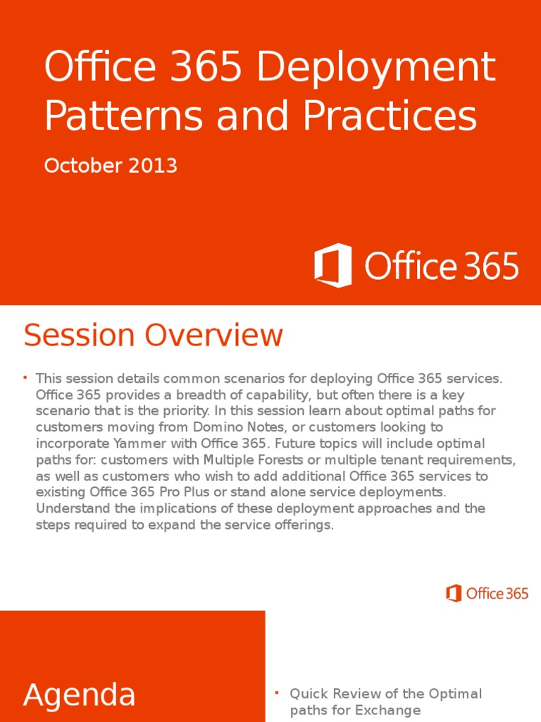 Office 365 Deployment Strategies Guide | PDF | Share Point | Office 365