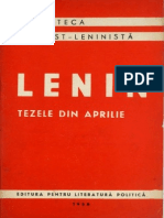 V.I. Lenin, Tezele din aprilie