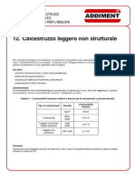 Calcestruzzo Leggero Non Strutturale