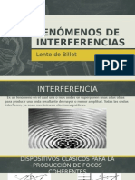 Fenómenos de Interferencias (Lente de Billet) 2