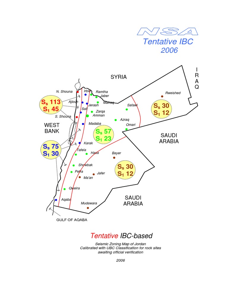 Jordan Seismic Map Ibc PDF
