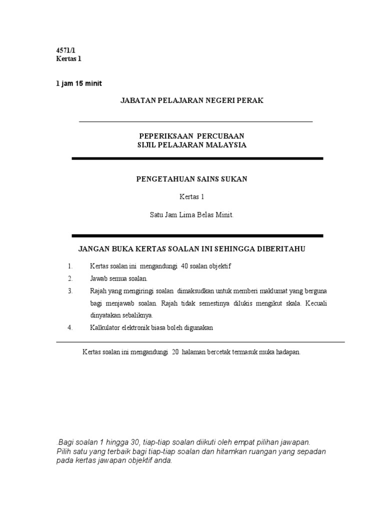 Download Soalan Sains Sukan Tingkatan 4 Kertas 1 Gif Sukangallery