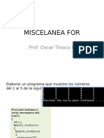 Miscelanea For: Prof. Oscar Tinoco G