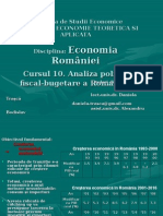 Curs10.POLITICAFISCALBUGETARA.EconomiaRomaniei