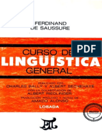 Ferdinand de Saussure - Curso de Linguistica