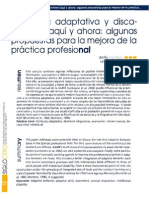 Montero, D. Conducta Adaptativa y Discapacidad Aqui y Ahora, Algunas Propuestas Para La Mejora de La Practica Profesional