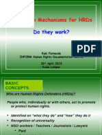 Protection Mechanisms For HRDs-Ruki-Kuala Lumpur-26April2015