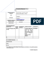 Exam Nomination Form - Otc