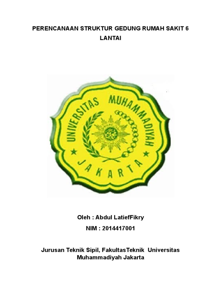Perencanaan Struktur Gedung Rumah Sakit 6 Lantai