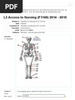 Skeletal System Test PDF