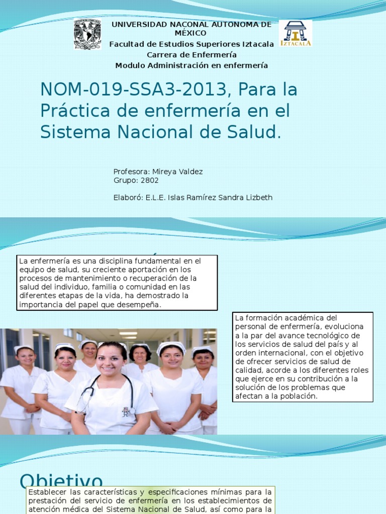 Nom 019 Ssa3 2013 PDF Hemodiálisis Enfermería