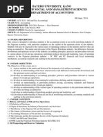 ACC 8211 Oil and Gas Accounting