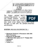 System Requirement (Documentation For Project)