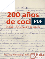 200 Años de Cocina de Isabel Gonzalez Turmo