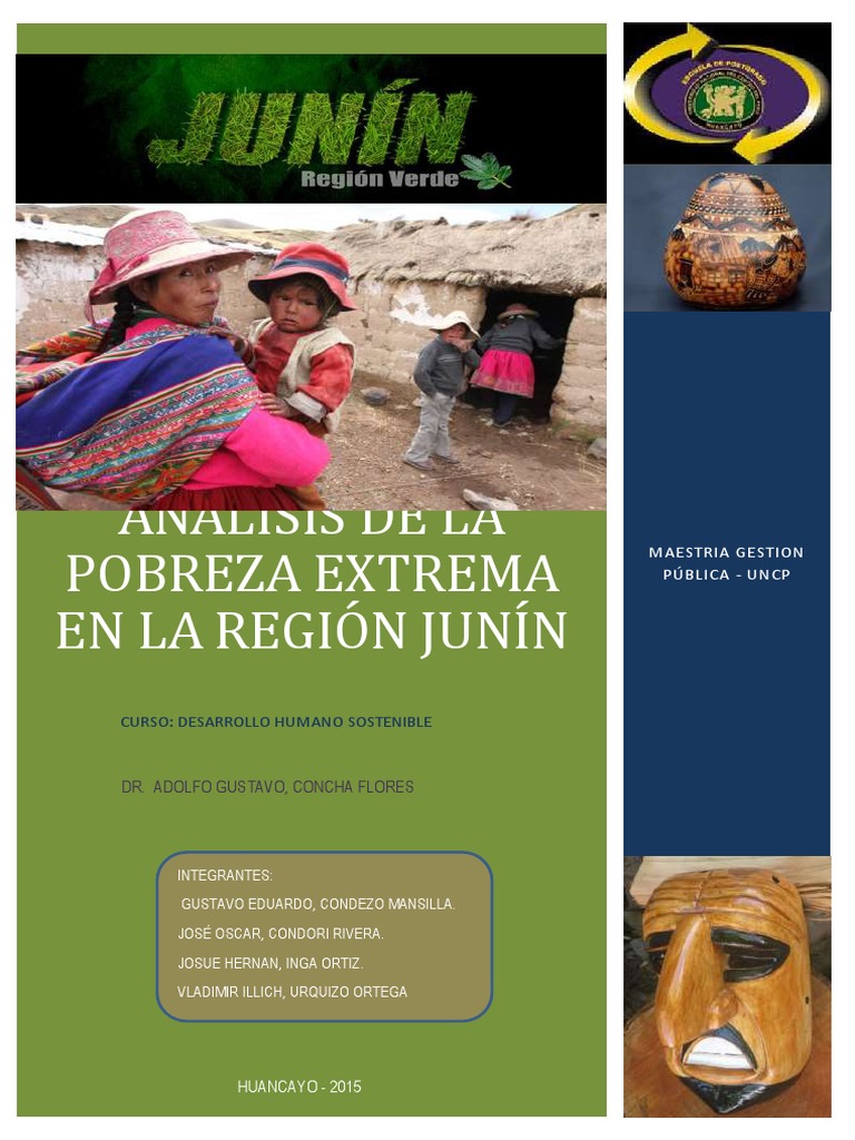 Análisis de la Pobreza en Junín | PDF | Reducción de pobreza | Pobreza