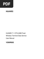 T-1 ETS-2288 FWT Data Service User Manual