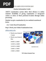 Download Amity Exam Instructions by Sid Tharth SN269846498 doc pdf