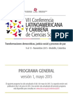 Programa General Conferencia CLACSO Medellin 2015 Mayo v1