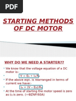 Starting Methods of DC Motors