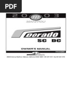 Manitou 2003 Dorado Service Manual