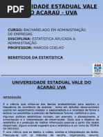 Apresentação - Benefícios Da Estatística Na Administração