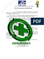 Relatório Técnico Semanal de Serviços 22.04.2015