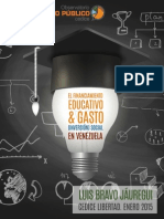 "Financiamiento educativo y gasto social en Venezuela" de Luis Bravo Jáuregui