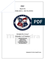 Mahindra Reva IMC Planning Report 