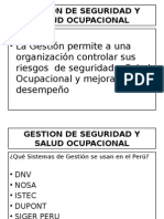 Clase 1. Gestion de Seguridad y Salud Ocupacional