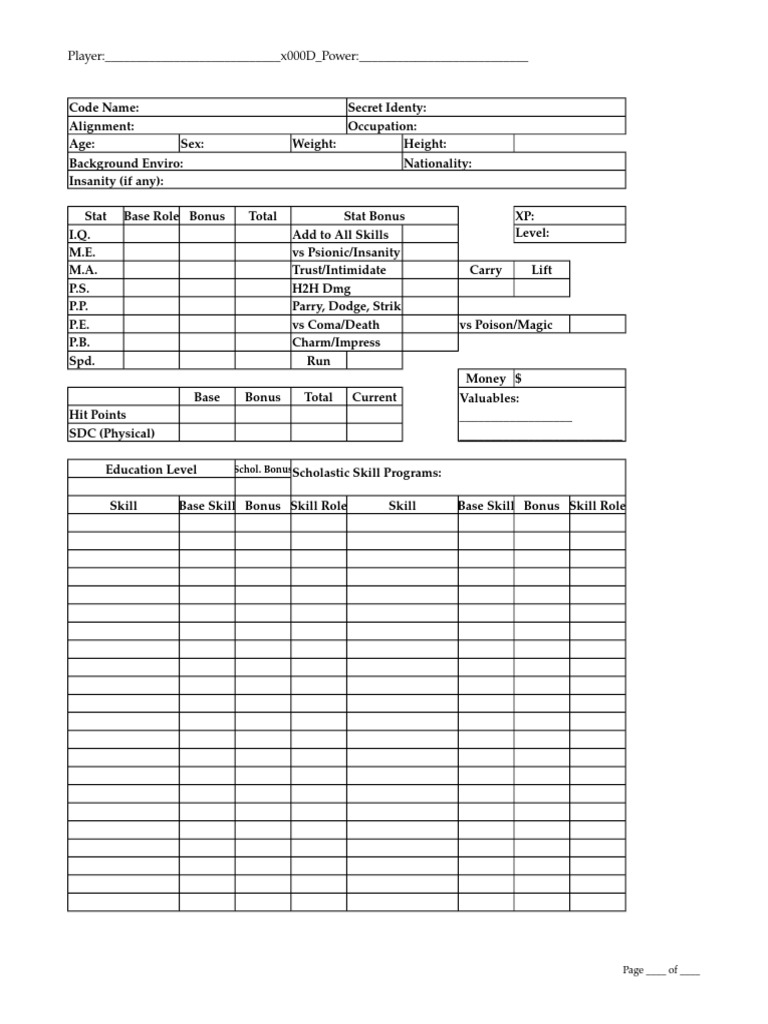 heroes unlimited pdf download