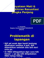 Penentuan Mati Dan Pengakhiran Resus Jangka (DR Sunatrio)