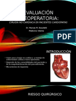 Evaluación preoperatoria cardíaca
