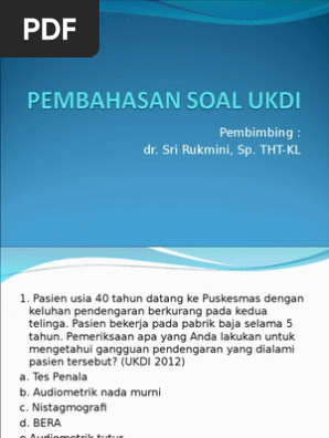 Pembahasan Soal Ukdi Tht
