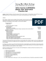 Integrative Course 2 (INTEGR2) Academic Year 2014-2015 Practice Set