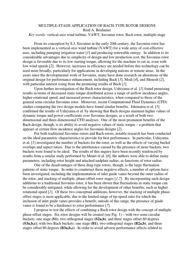 Enhancing Bach Rotor VAWT Efficiency | PDF | Turbine | Wind Turbine