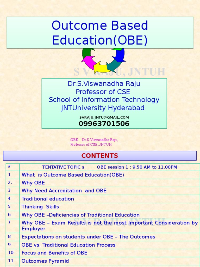 Outcome Based Education | PDF | Computer Science | Educational Assessment