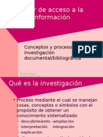Investigacion Bibliografica Documental