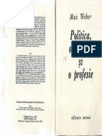Max Weber Politica o Vocatie Si Profesie7.PDF