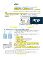 Thermal Physics: 1. Temperature and The Zeroth Law of Thermodynamics