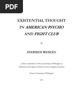 Download EXISTENTIAL THOUGHT IN AMERICAN PSYCHO AND FIGHT CLUB pdf by Kashsmeraa Santhanam SN269898637 doc pdf